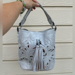 Patricia Nash Tooled Leather Bucket Bag ✨